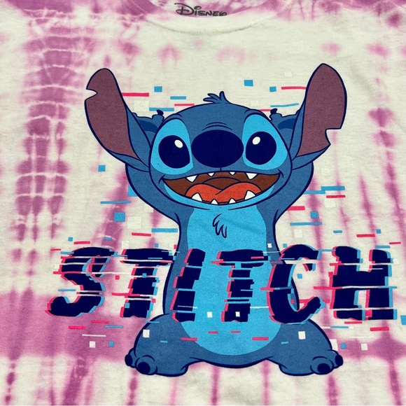 Disney STITCH Tie Dye Graphic Print Women's T-Shirt Size M - Picture 4 of 4